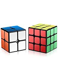 Los mejores  - ROXENDA Cubos de Velocidad- Speed Cube Set Qiyi de 2x2 3x3 Cube- Fácil de Tornear y Liso Jugar- Cubo de Velocidad para…